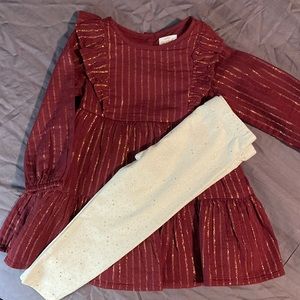 Cat & Jack Dress and Leggings